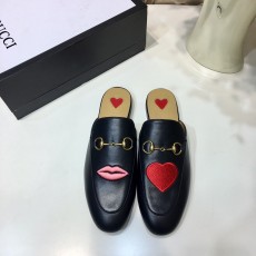 구찌 레더 슬리퍼