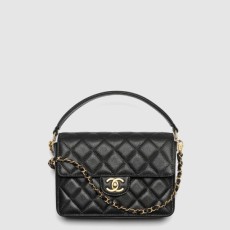샤넬 핸들 장식의 스몰 플랩백 AS5166